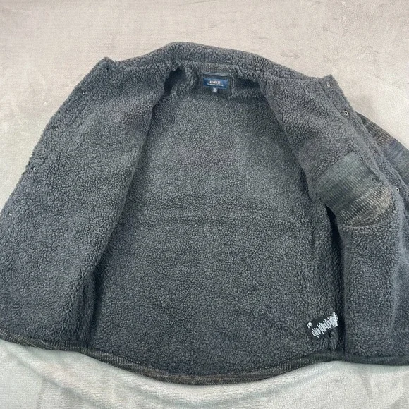 Roark Hebrides Jacket Men Medium Multi Military Striped Wool Blend Snap NWT $165 - Picture 4 of 12